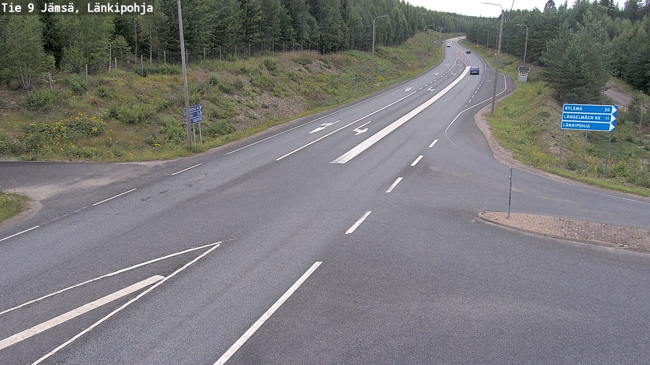 Weather Camera Image Road 9 Jämsä, Länkipohja, Jämsä, Keski-Suomi