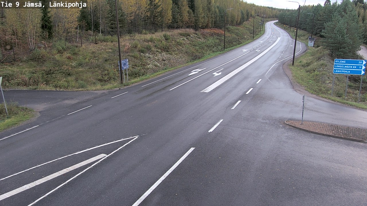 Weather Camera Image Road 9 Jämsä, Länkipohja, Jämsä, Keski-Suomi