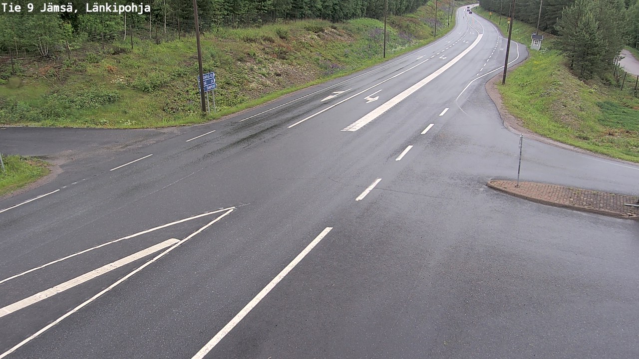 Weather Camera Image Väg 9 Jämsä, Länkipohja, Jämsä, Keski-Suomi