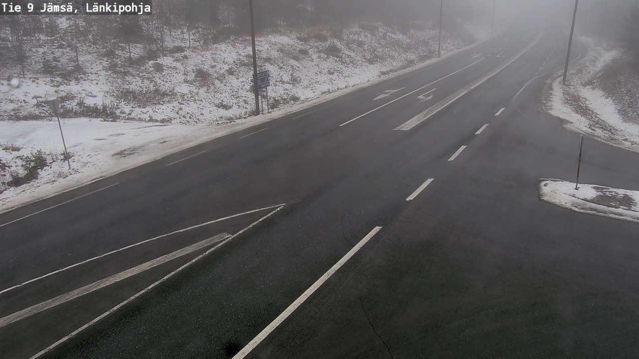 Weather Camera Image Väg 9 Jämsä, Länkipohja, Jämsä, Keski-Suomi