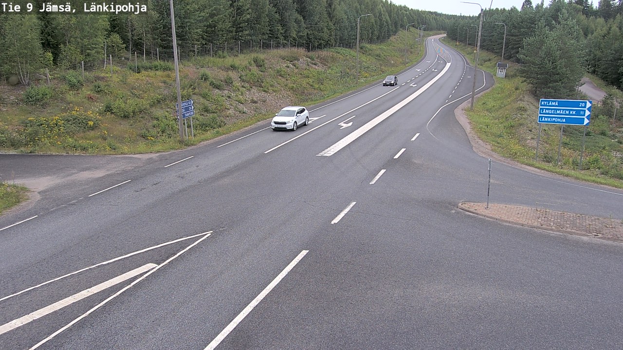Weather Camera Image Väg 9 Jämsä, Länkipohja, Jämsä, Keski-Suomi