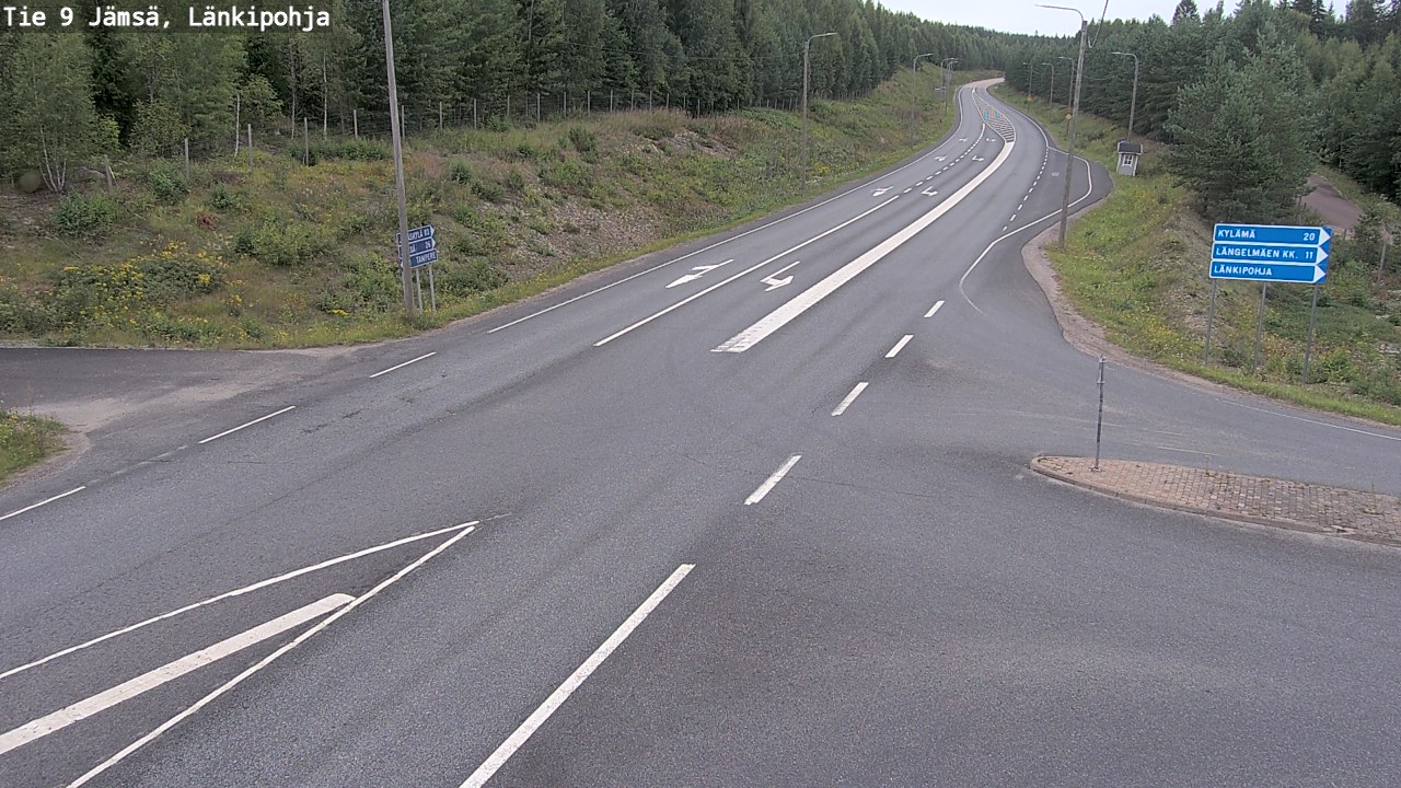 Weather Camera Image Road 9 Jämsä, Länkipohja, Jämsä, Keski-Suomi