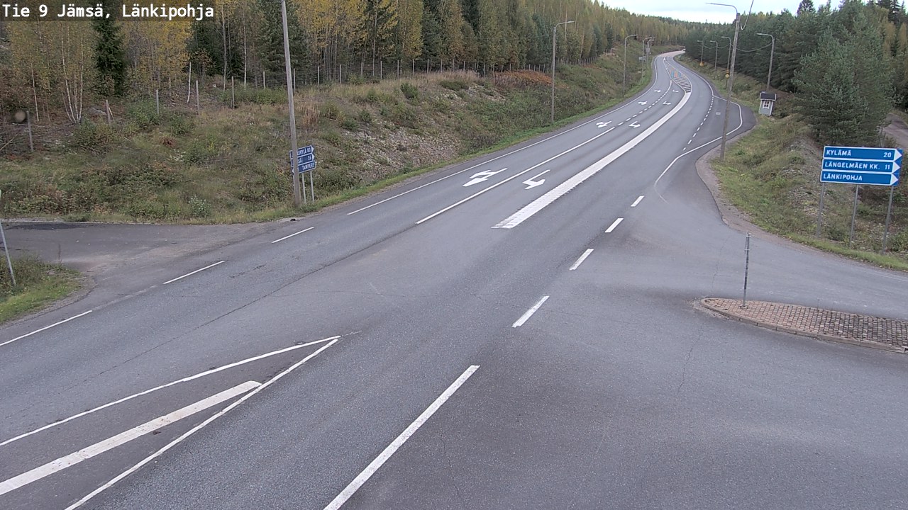 Weather Camera Image Road 9 Jämsä, Länkipohja, Jämsä, Keski-Suomi