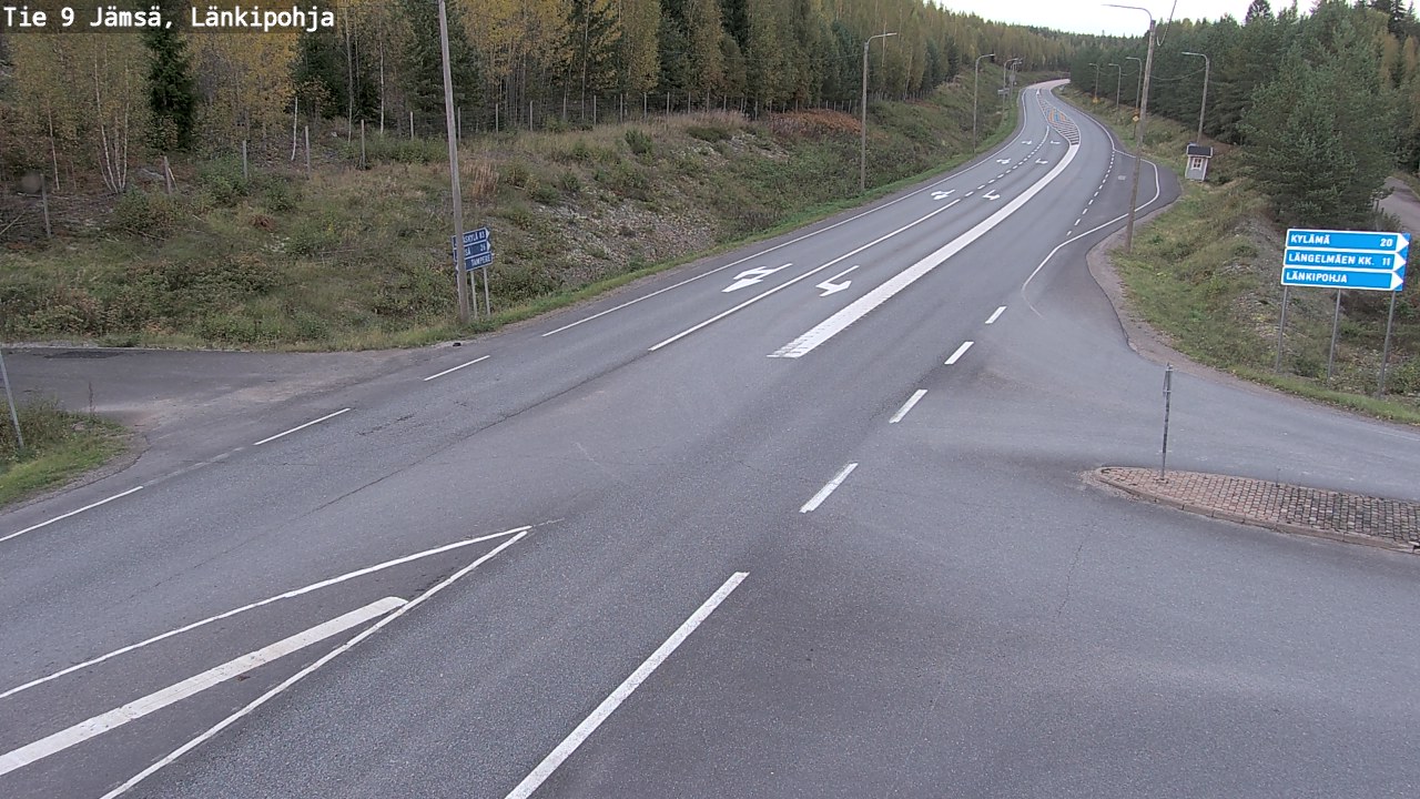 Weather Camera Image Road 9 Jämsä, Länkipohja, Jämsä, Keski-Suomi