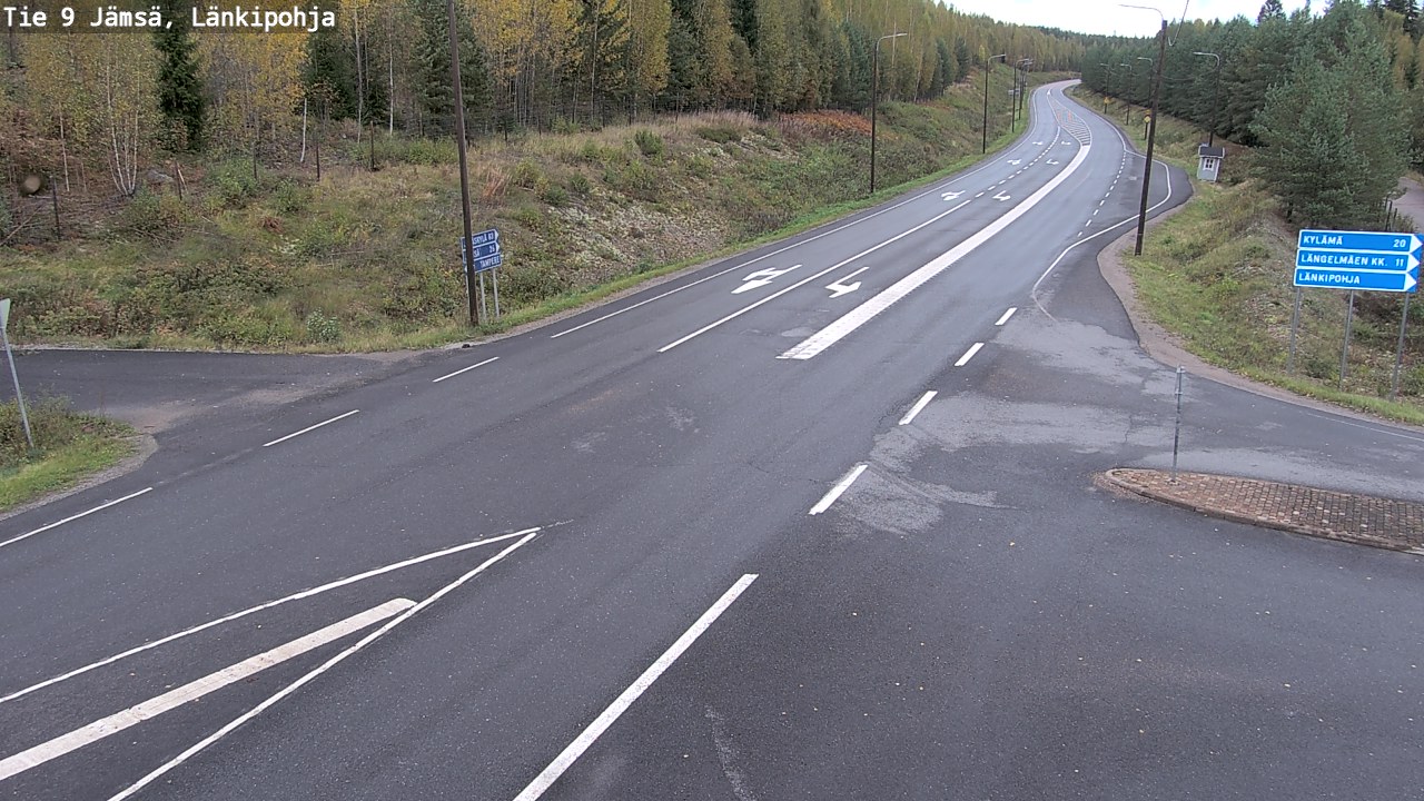 Weather Camera Image Road 9 Jämsä, Länkipohja, Jämsä, Keski-Suomi