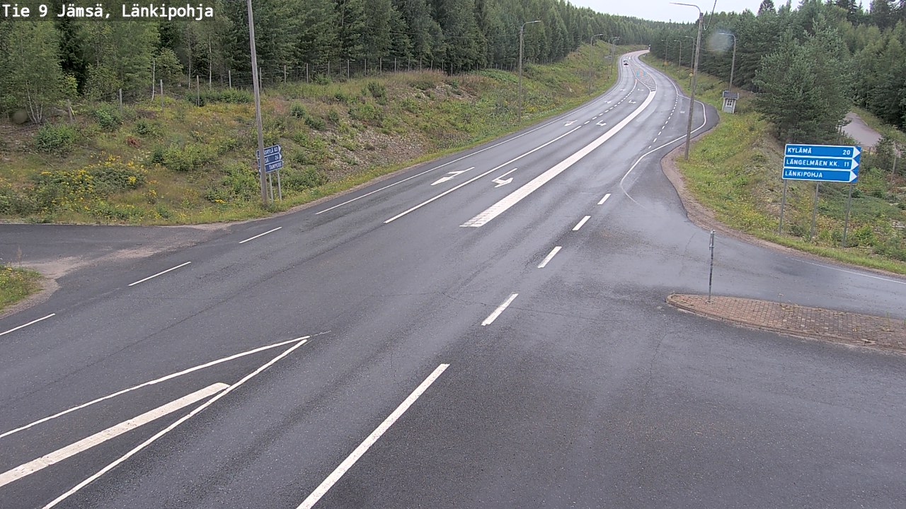 Weather Camera Image Väg 9 Jämsä, Länkipohja, Jämsä, Keski-Suomi