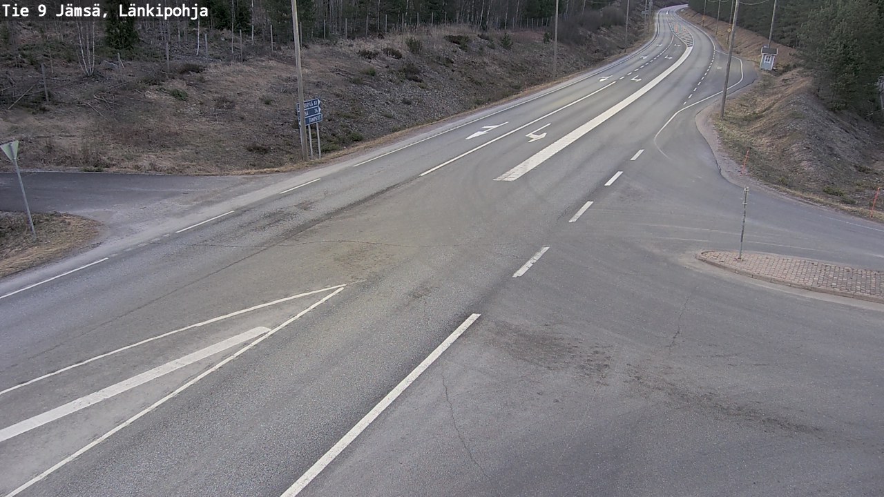 Weather Camera Image Väg 9 Jämsä, Länkipohja, Jämsä, Keski-Suomi