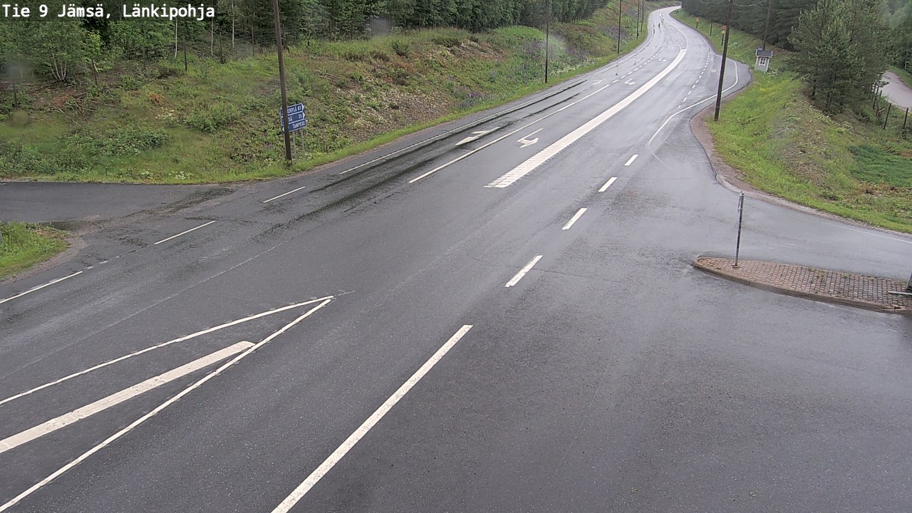Weather Camera Image Väg 9 Jämsä, Länkipohja, Jämsä, Keski-Suomi