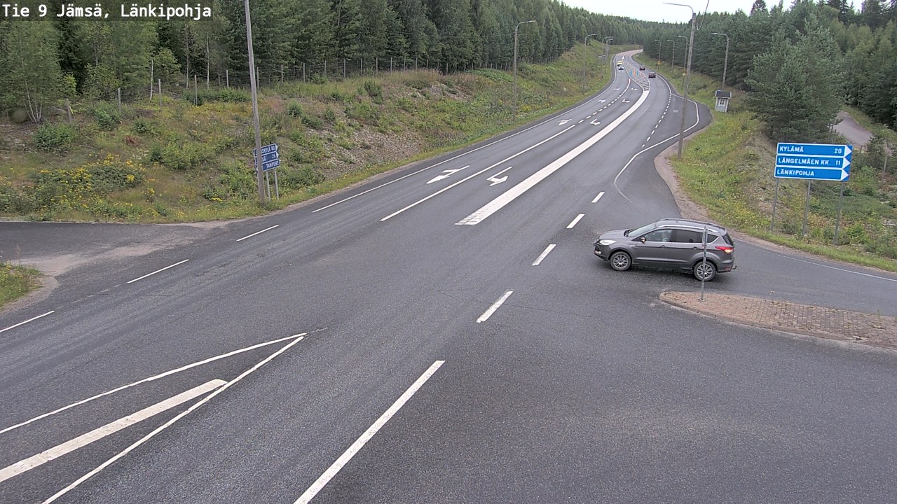 Weather Camera Image Väg 9 Jämsä, Länkipohja, Jämsä, Keski-Suomi