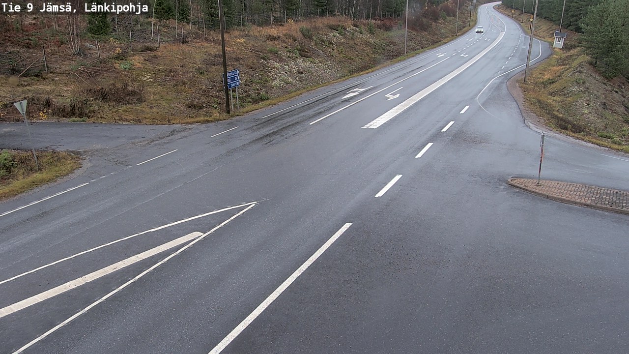 Weather Camera Image Väg 9 Jämsä, Länkipohja, Jämsä, Keski-Suomi