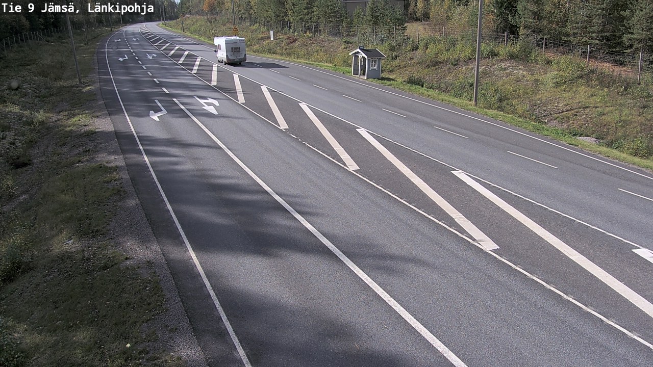 Weather Camera Image Väg 9 Jämsä, Länkipohja, Jämsä, Keski-Suomi