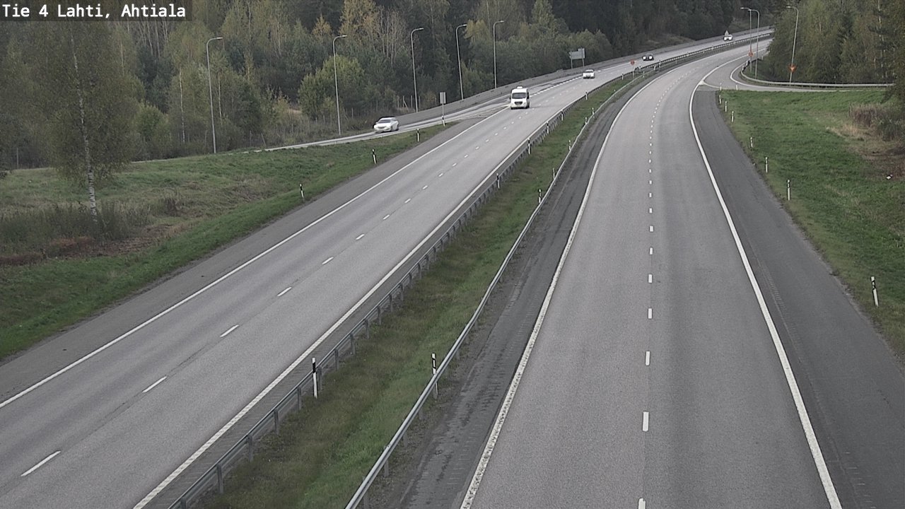 Weather Camera Image Väg 4 Lahti,, Lahti, Päijät-Häme