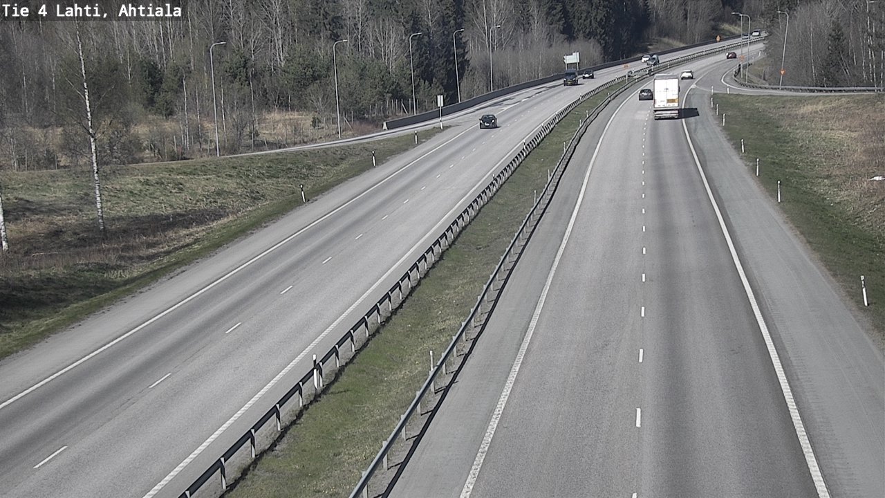 Weather Camera Image Väg 4 Lahti,, Lahti, Päijät-Häme