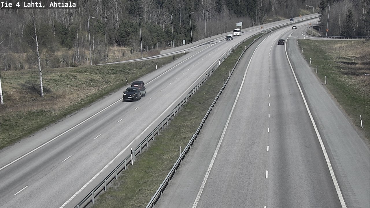 Weather Camera Image Väg 4 Lahti,, Lahti, Päijät-Häme