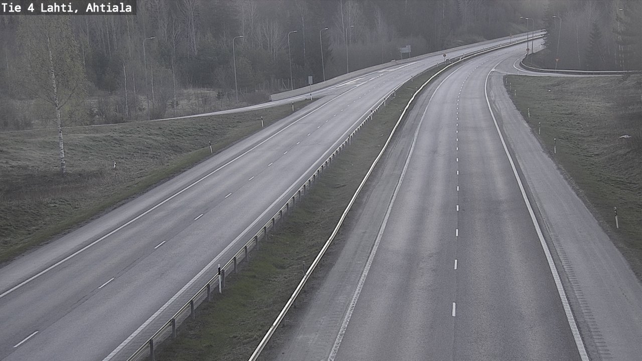 Weather Camera Image Road 4 Lahti, Ahtiala, Lahti, Päijät-Häme