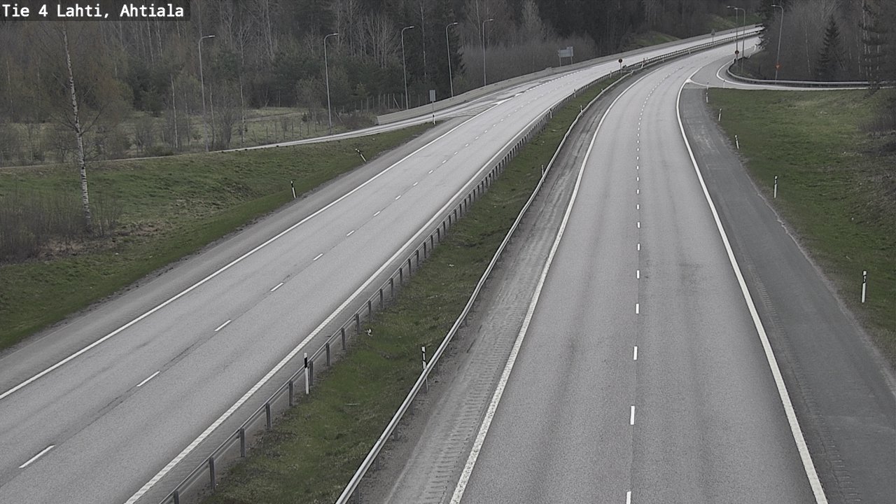 Weather Camera Image Väg 4 Lahti,, Lahti, Päijät-Häme