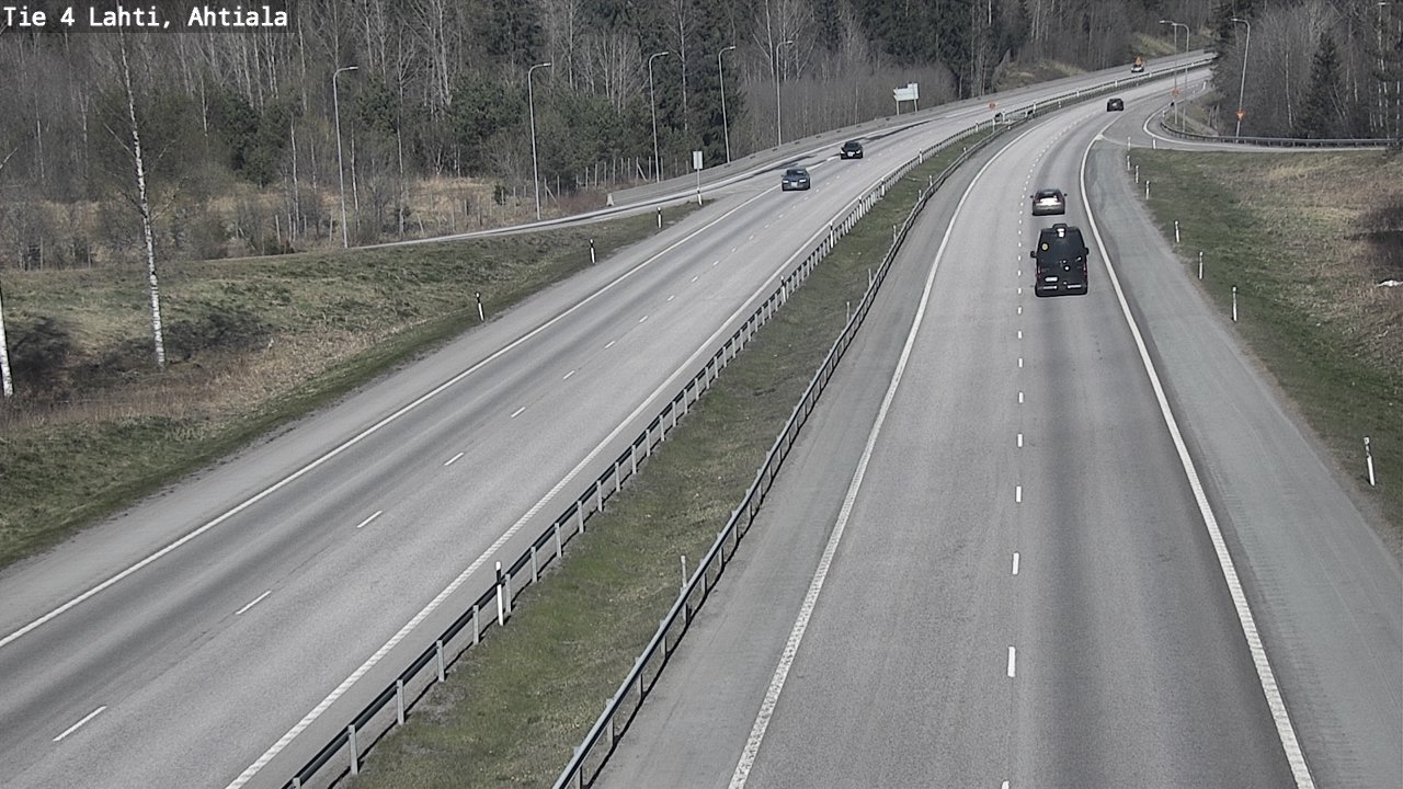 Weather Camera Image Väg 4 Lahti,, Lahti, Päijät-Häme