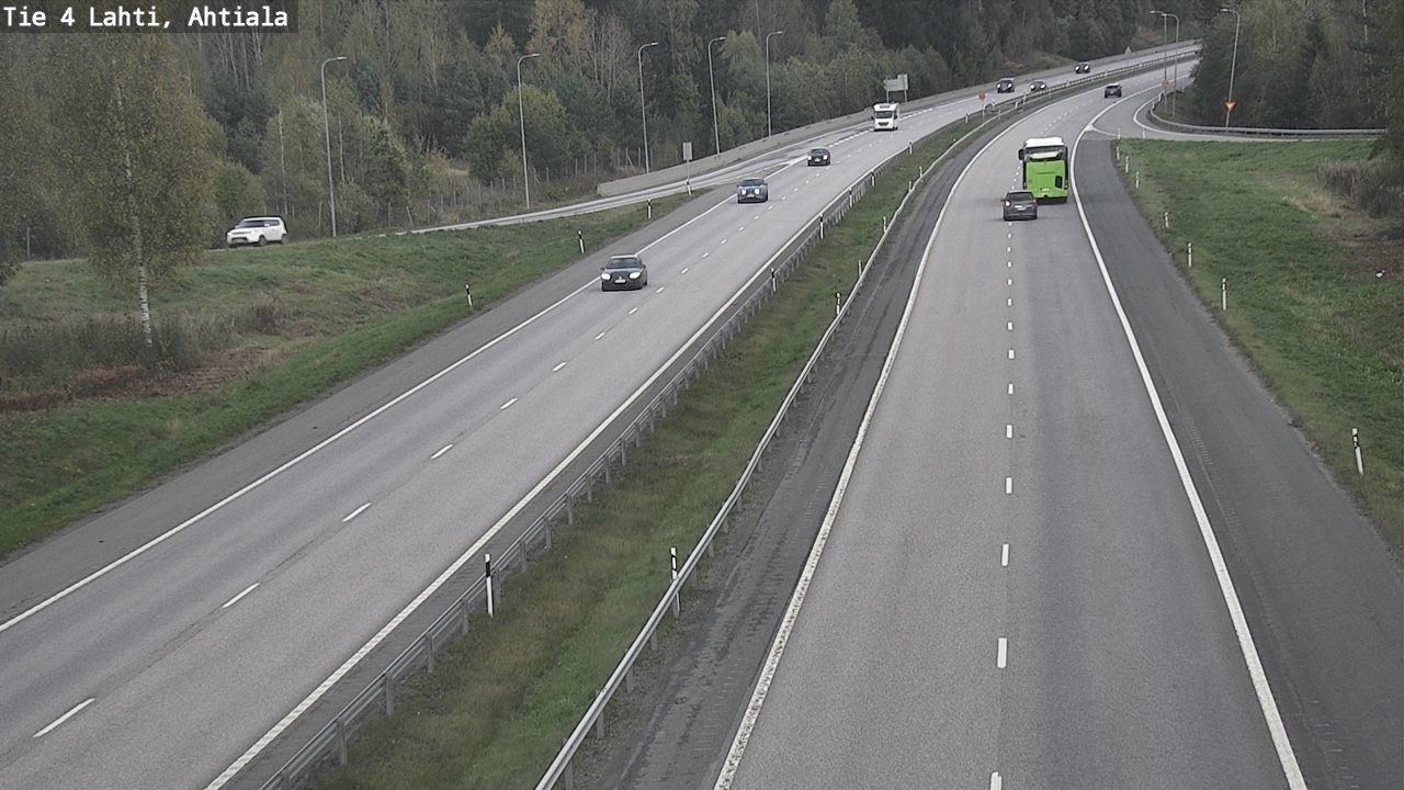 Weather Camera Image Väg 4 Lahti,, Lahti, Päijät-Häme