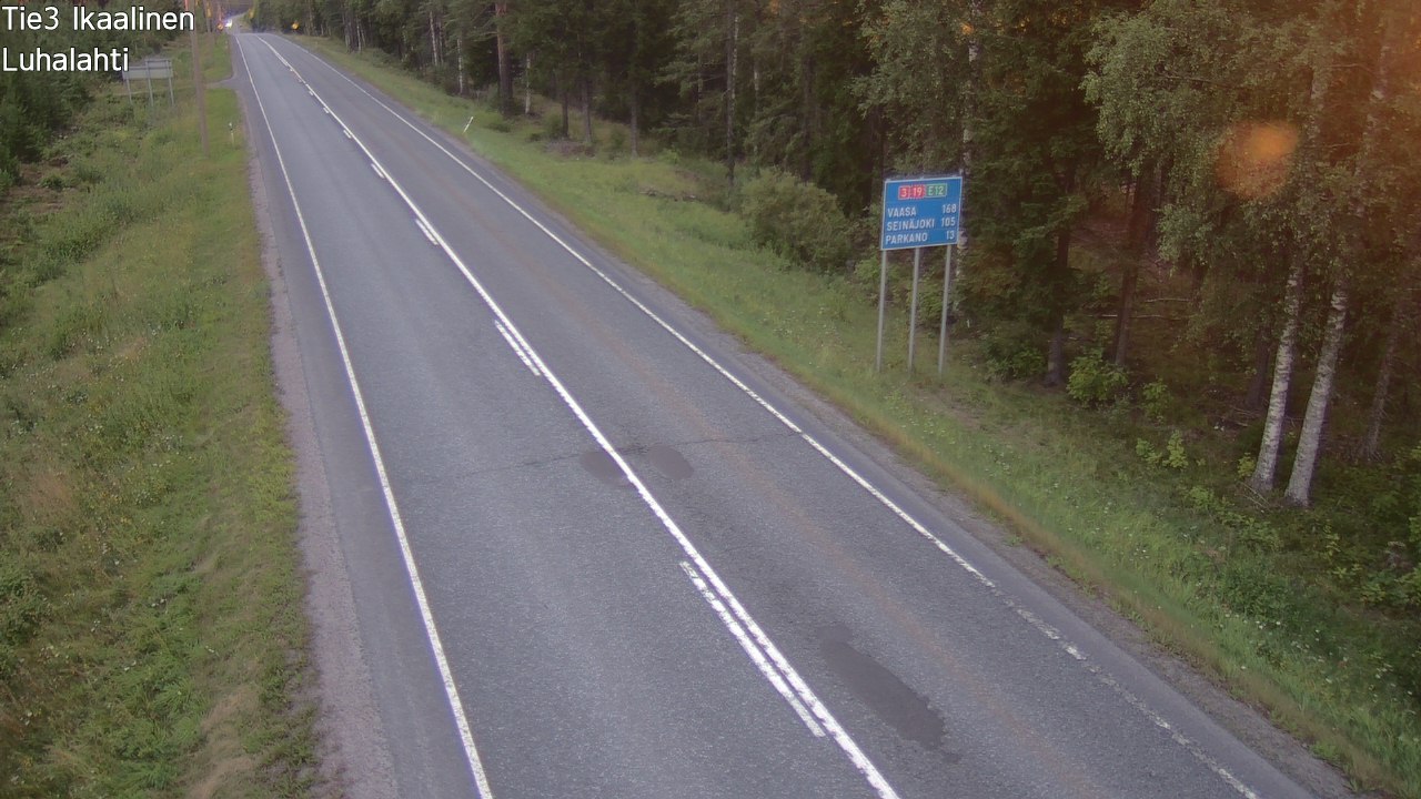 Weather Camera Image Road 3 Ikaalinen, Luhalahti, Ikaalinen, Pirkanmaa
