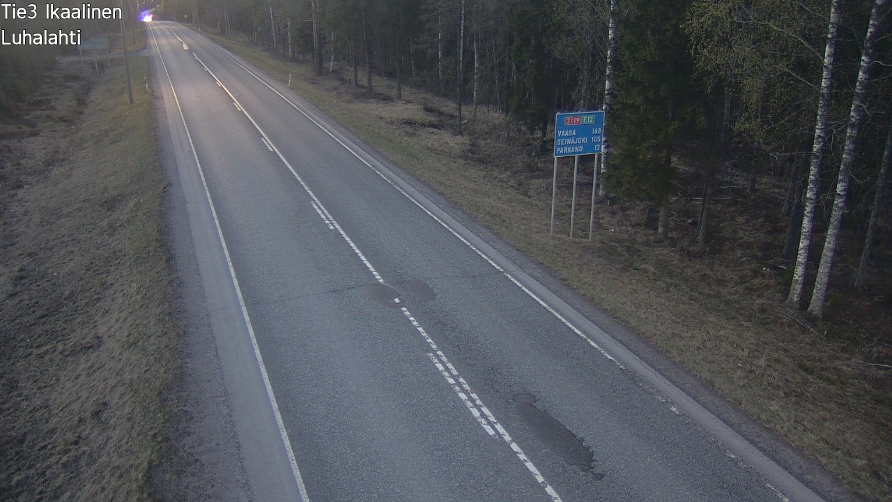 Weather Camera Image Road 3 Ikaalinen, Luhalahti, Ikaalinen, Pirkanmaa