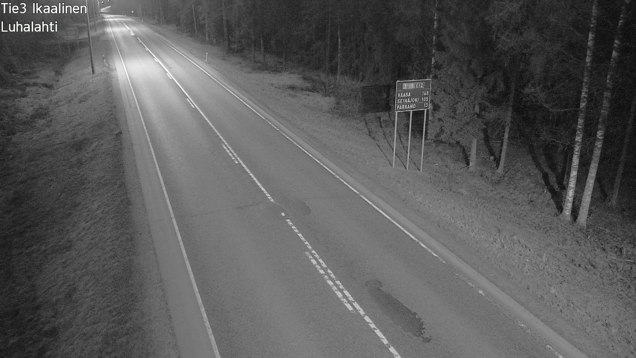Weather Camera Image Road 3 Ikaalinen, Luhalahti, Ikaalinen, Pirkanmaa