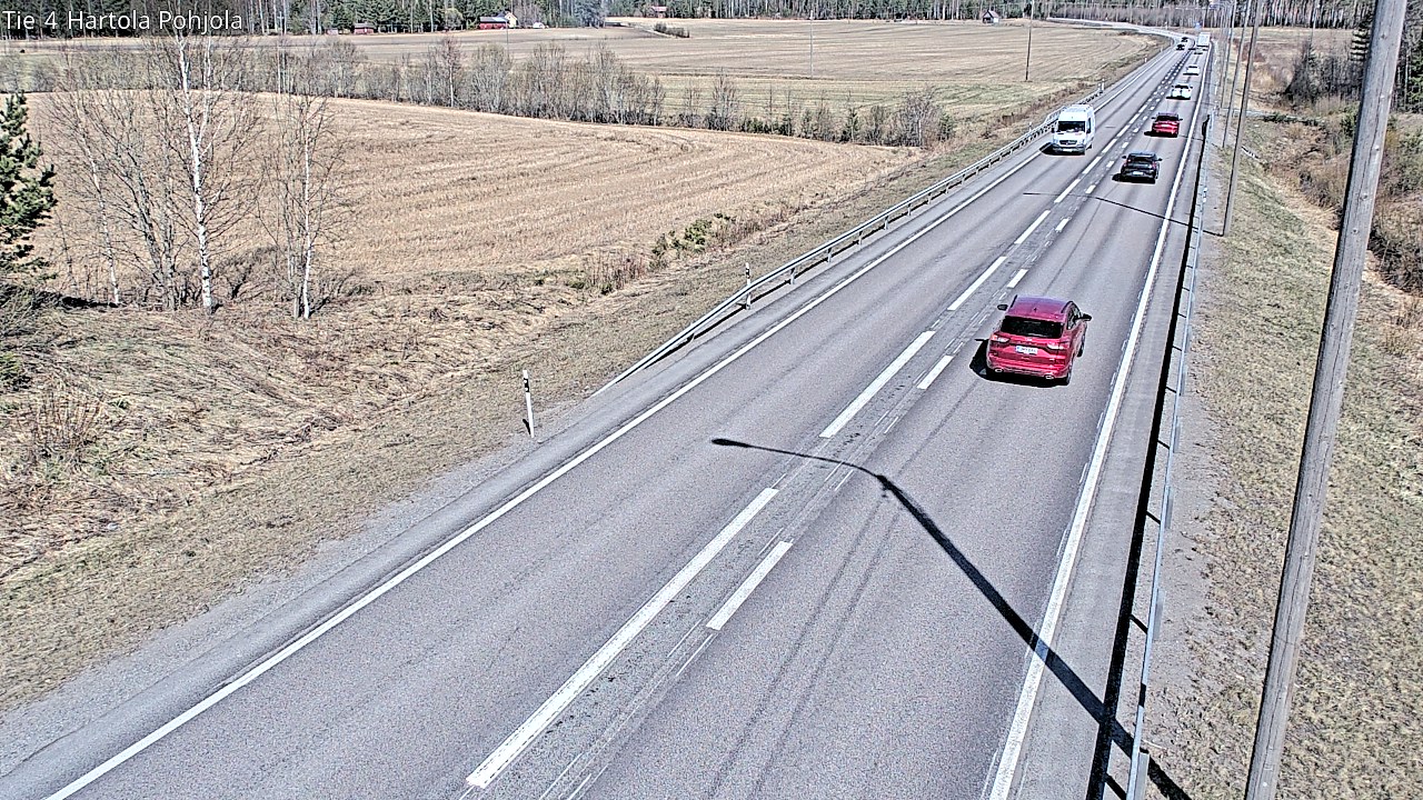 Weather Camera Image Road 4 Hartola, Pohjola, Hartola, Päijät-Häme