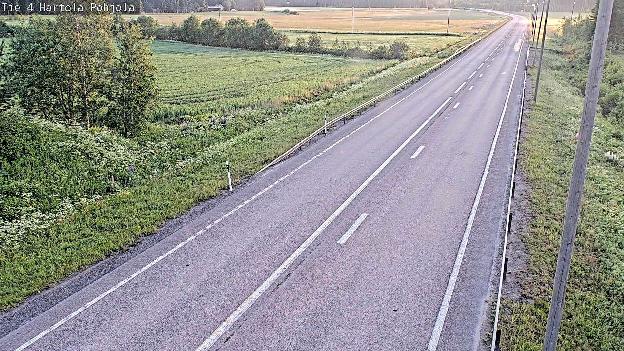 Weather Camera Image Road 4 Hartola, Pohjola, Hartola, Päijät-Häme