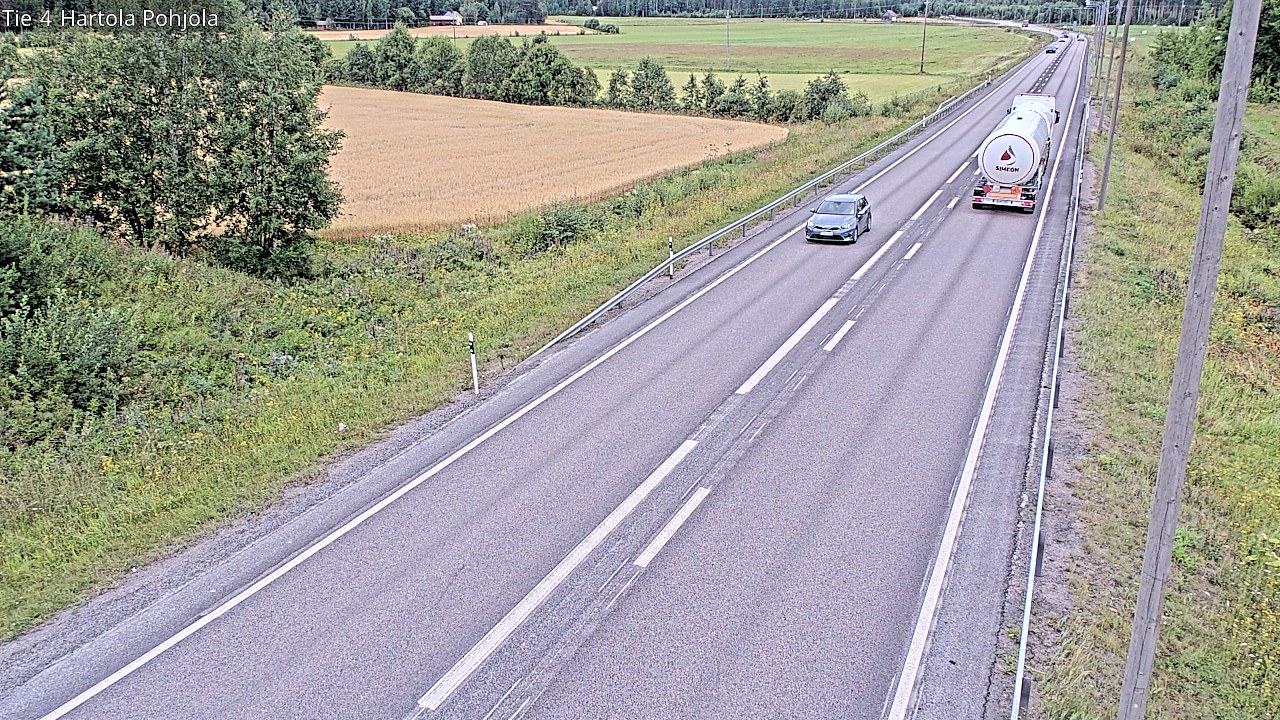 Weather Camera Image Väg 4 Hartola, Pohjola, Hartola, Päijät-Häme