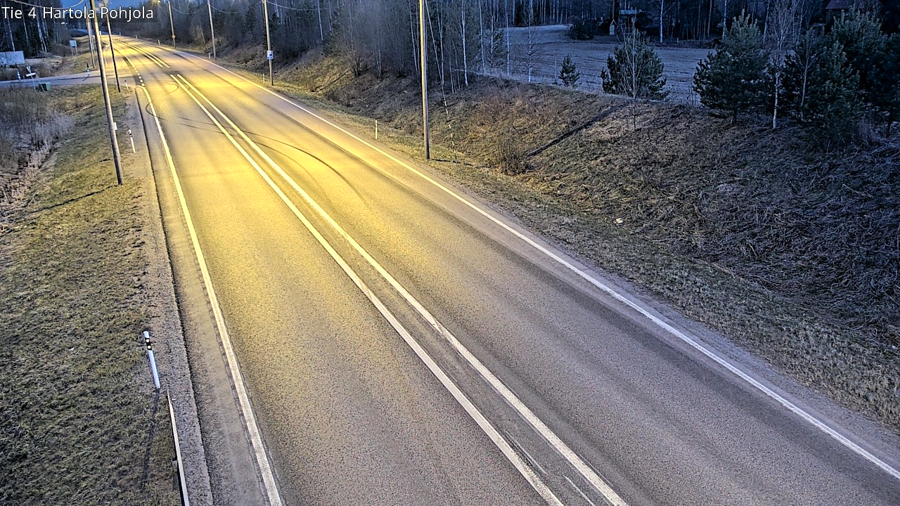 Weather Camera Image Road 4 Hartola, Pohjola, Hartola, Päijät-Häme