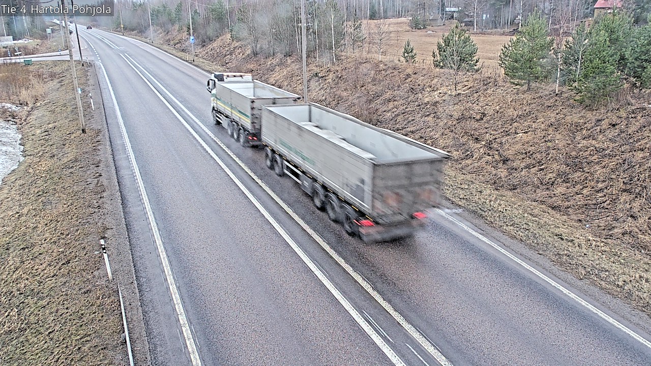Weather Camera Image Road 4 Hartola, Pohjola, Hartola, Päijät-Häme