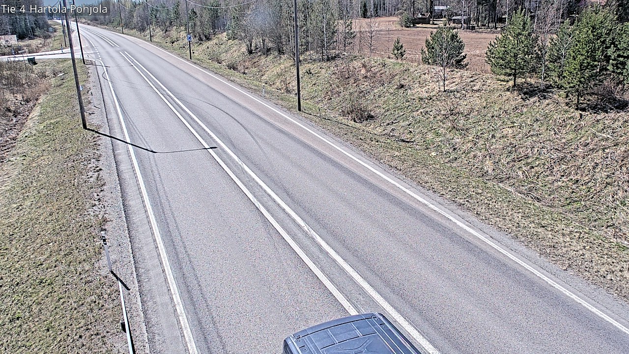 Weather Camera Image Road 4 Hartola, Pohjola, Hartola, Päijät-Häme