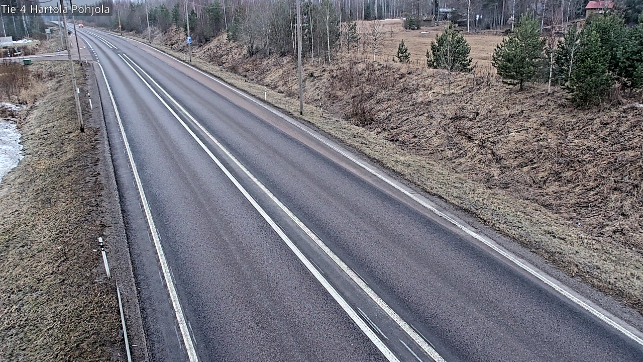 Weather Camera Image Road 4 Hartola, Pohjola, Hartola, Päijät-Häme