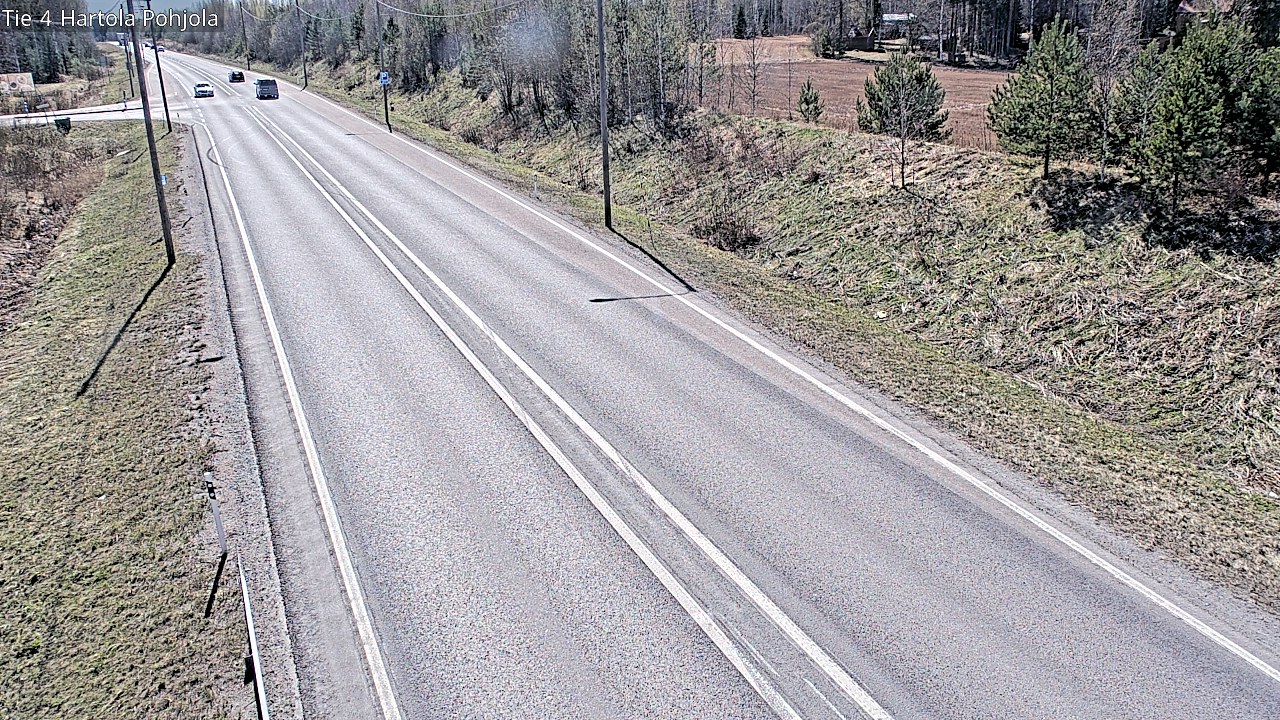 Weather Camera Image Road 4 Hartola, Pohjola, Hartola, Päijät-Häme