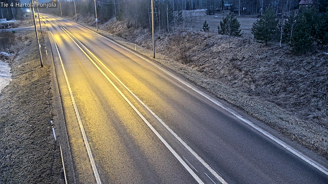 Weather Camera Image Road 4 Hartola, Pohjola, Hartola, Päijät-Häme