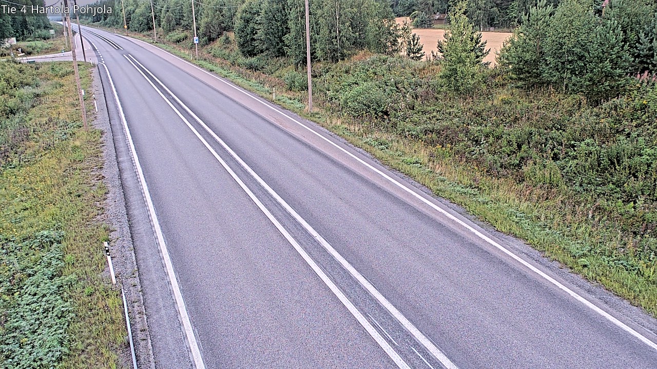 Weather Camera Image Road 4 Hartola, Pohjola, Hartola, Päijät-Häme
