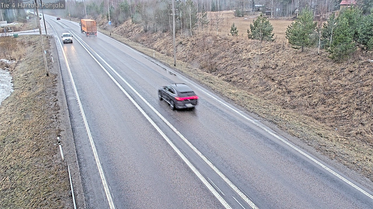 Weather Camera Image Road 4 Hartola, Pohjola, Hartola, Päijät-Häme