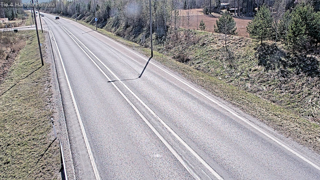 Weather Camera Image Road 4 Hartola, Pohjola, Hartola, Päijät-Häme