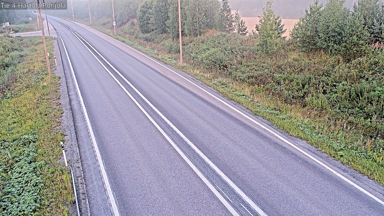 Weather Camera Image Road 4 Hartola, Pohjola, Hartola, Päijät-Häme