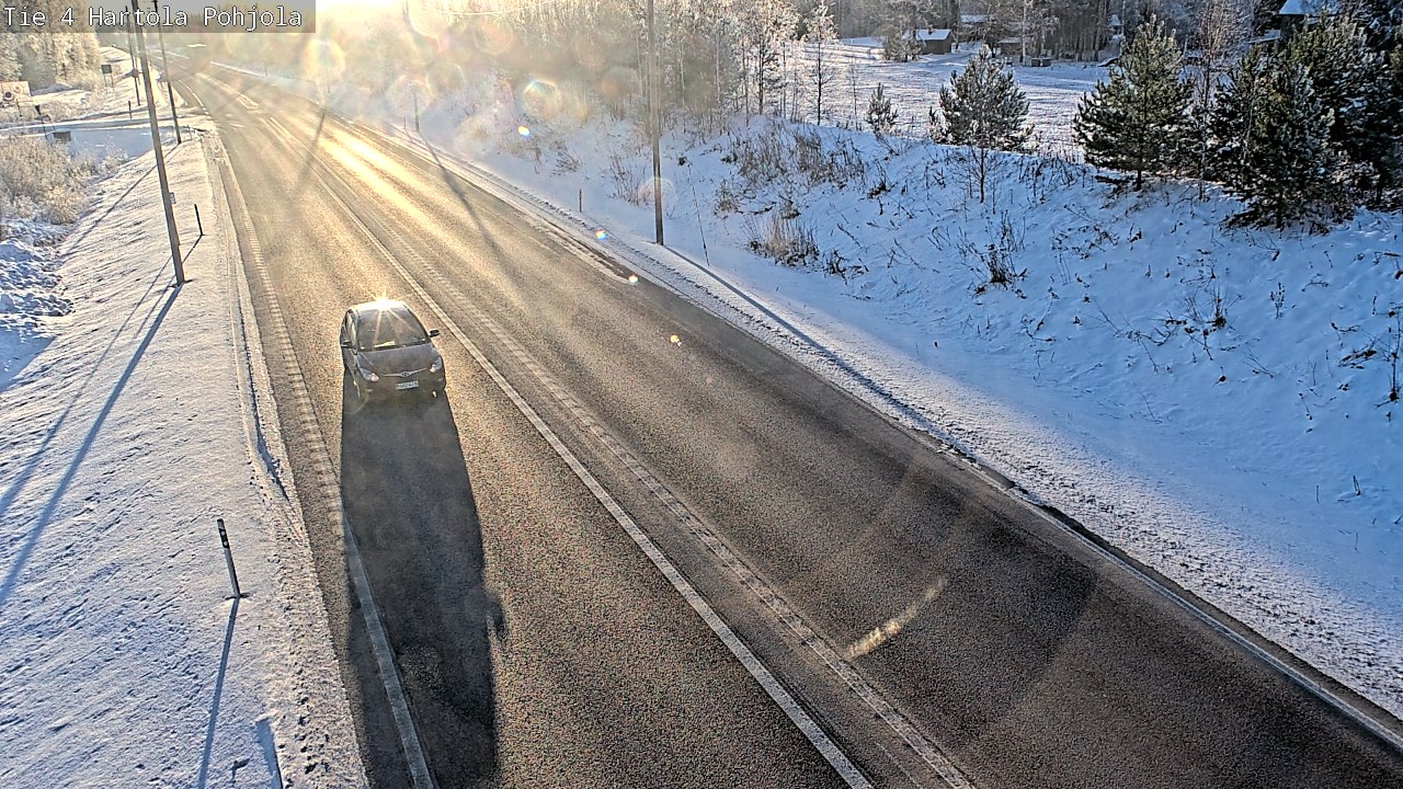 Weather Camera Image Road 4 Hartola, Pohjola, Hartola, Päijät-Häme