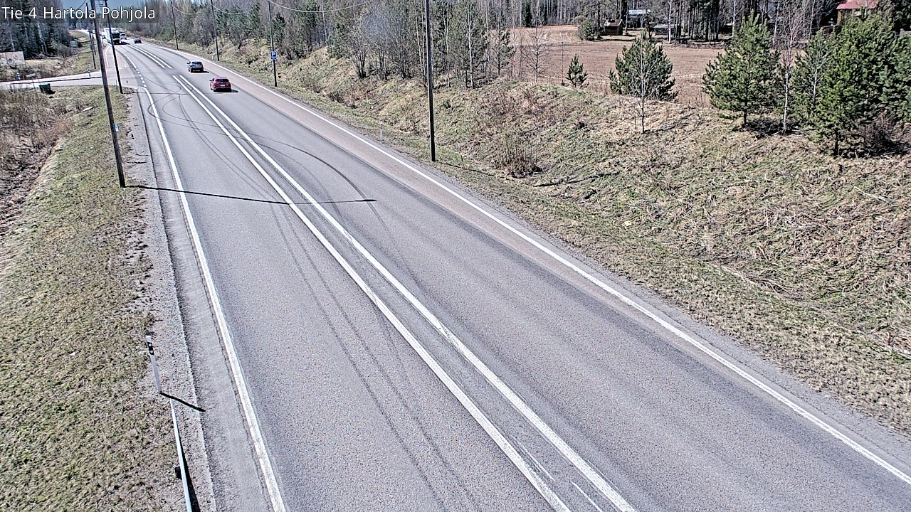 Weather Camera Image Road 4 Hartola, Pohjola, Hartola, Päijät-Häme