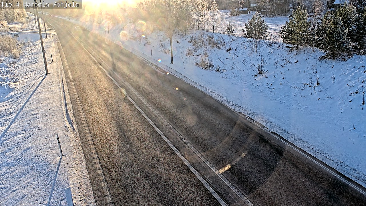Weather Camera Image Road 4 Hartola, Pohjola, Hartola, Päijät-Häme