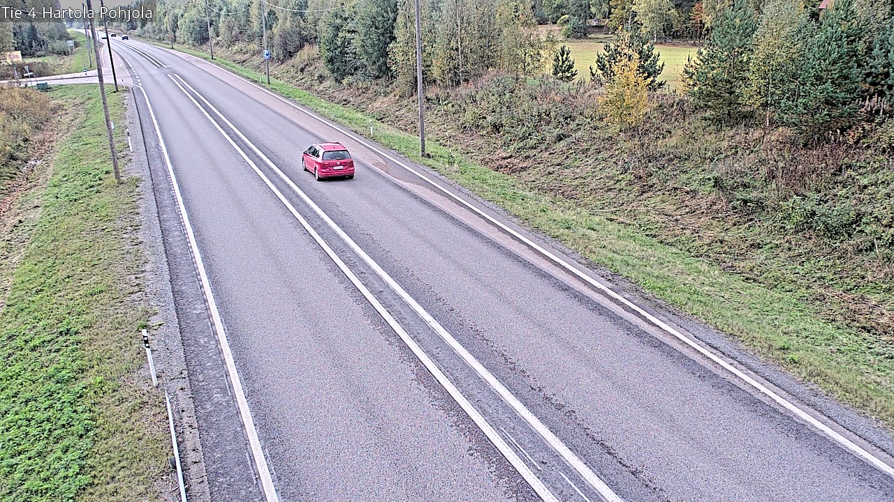 Weather Camera Image Road 4 Hartola, Pohjola, Hartola, Päijät-Häme