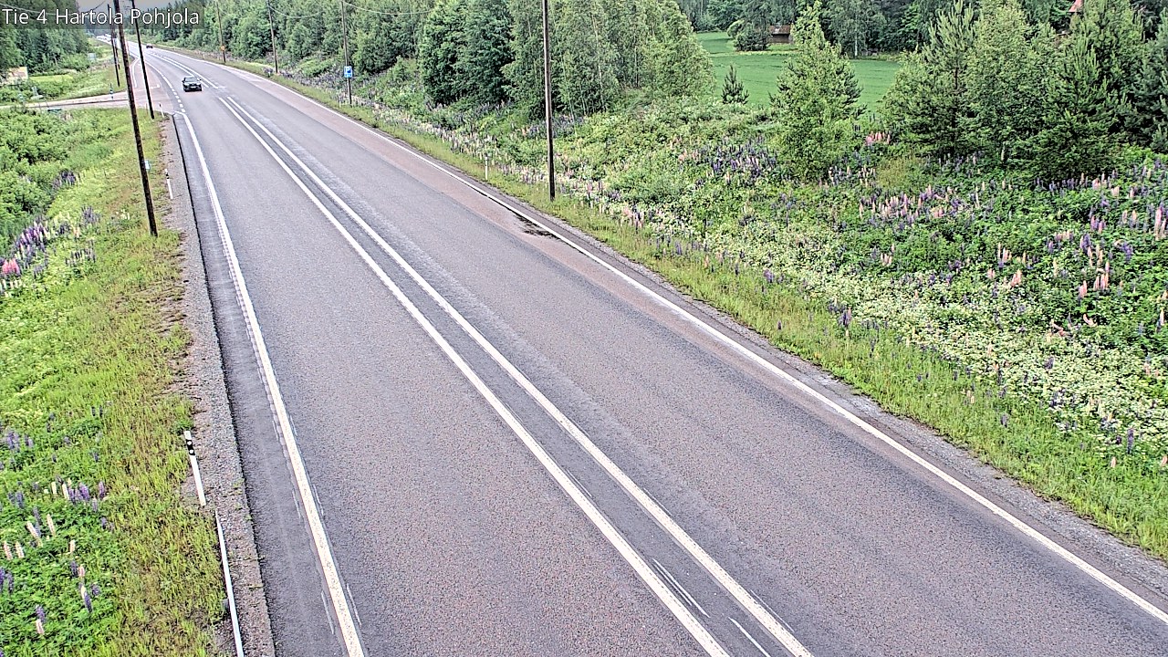 Weather Camera Image Road 4 Hartola, Pohjola, Hartola, Päijät-Häme