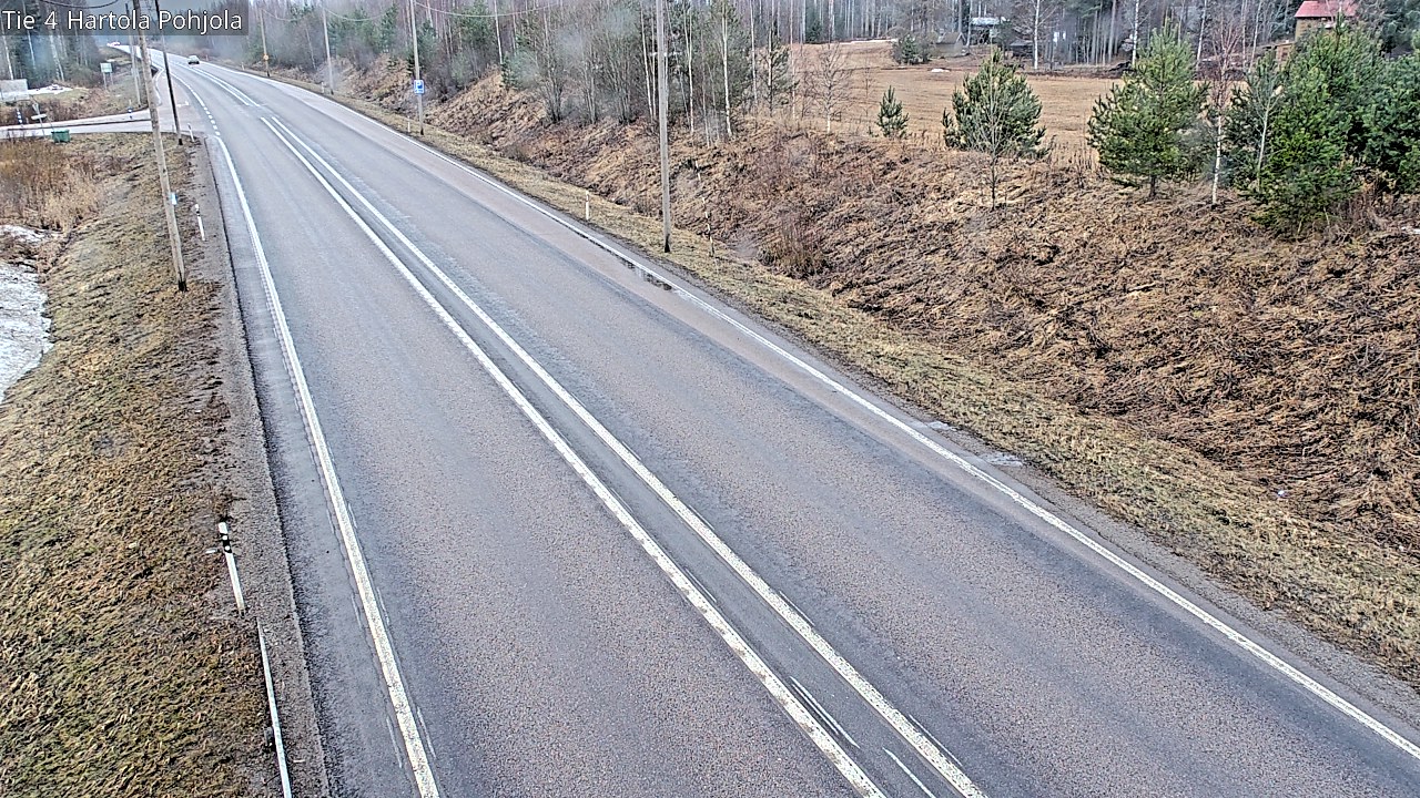 Weather Camera Image Road 4 Hartola, Pohjola, Hartola, Päijät-Häme