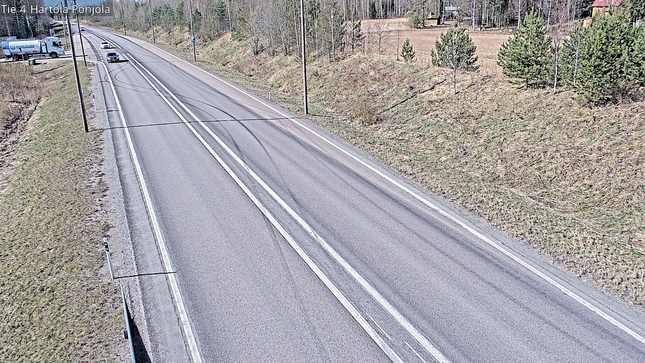 Weather Camera Image Road 4 Hartola, Pohjola, Hartola, Päijät-Häme
