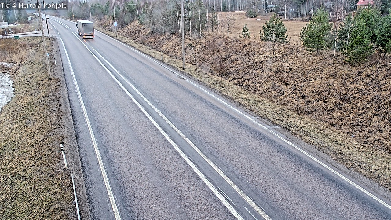 Weather Camera Image Road 4 Hartola, Pohjola, Hartola, Päijät-Häme