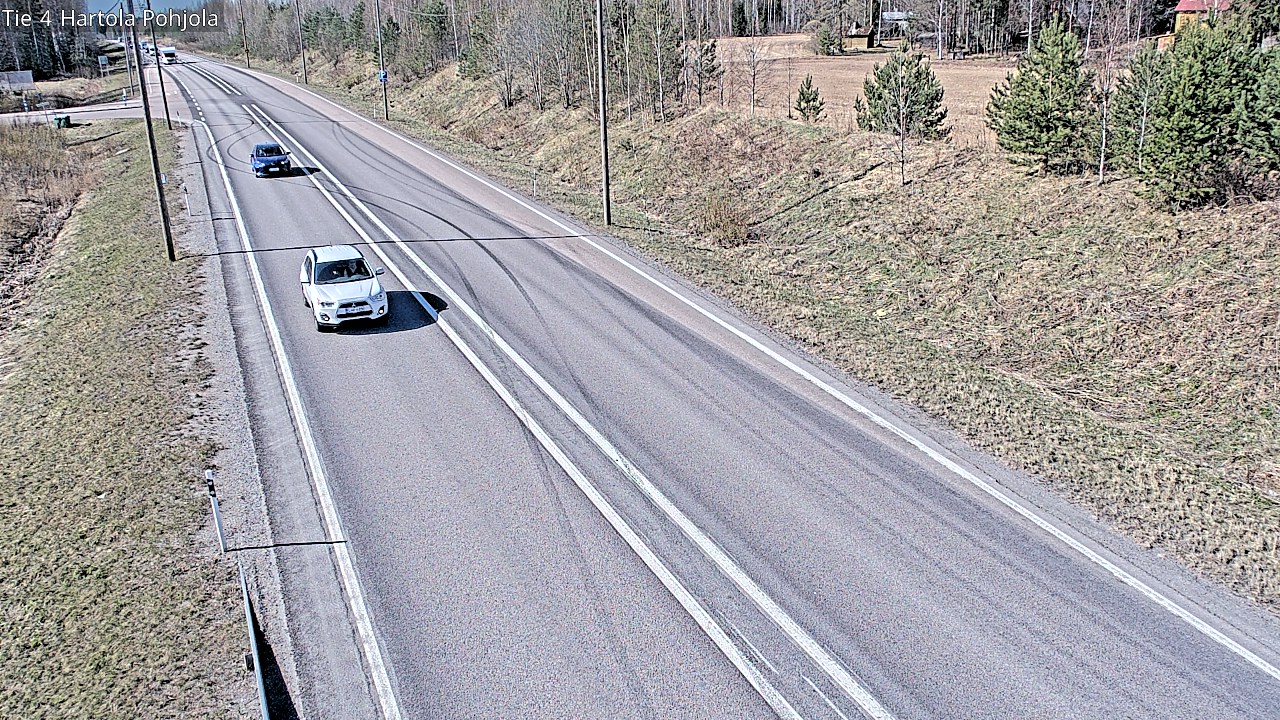 Weather Camera Image Road 4 Hartola, Pohjola, Hartola, Päijät-Häme