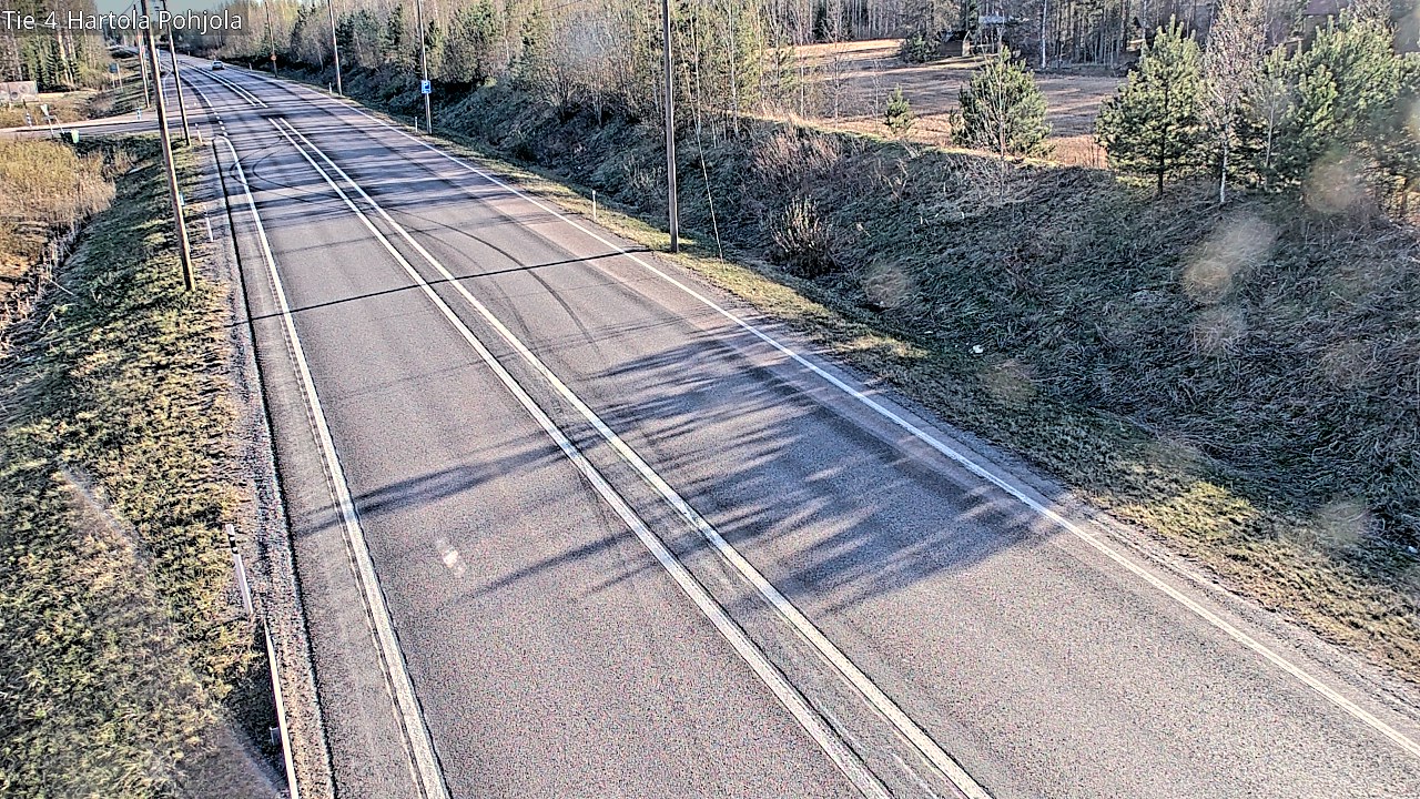Weather Camera Image Road 4 Hartola, Pohjola, Hartola, Päijät-Häme