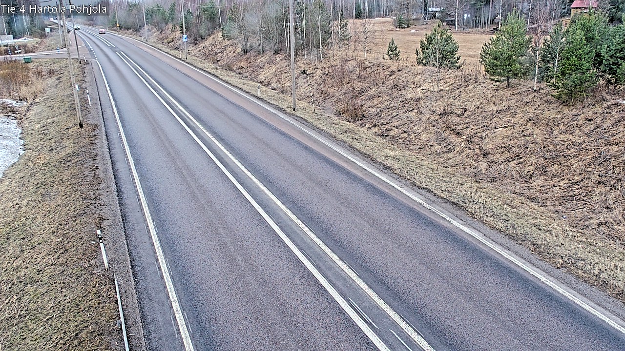 Weather Camera Image Road 4 Hartola, Pohjola, Hartola, Päijät-Häme