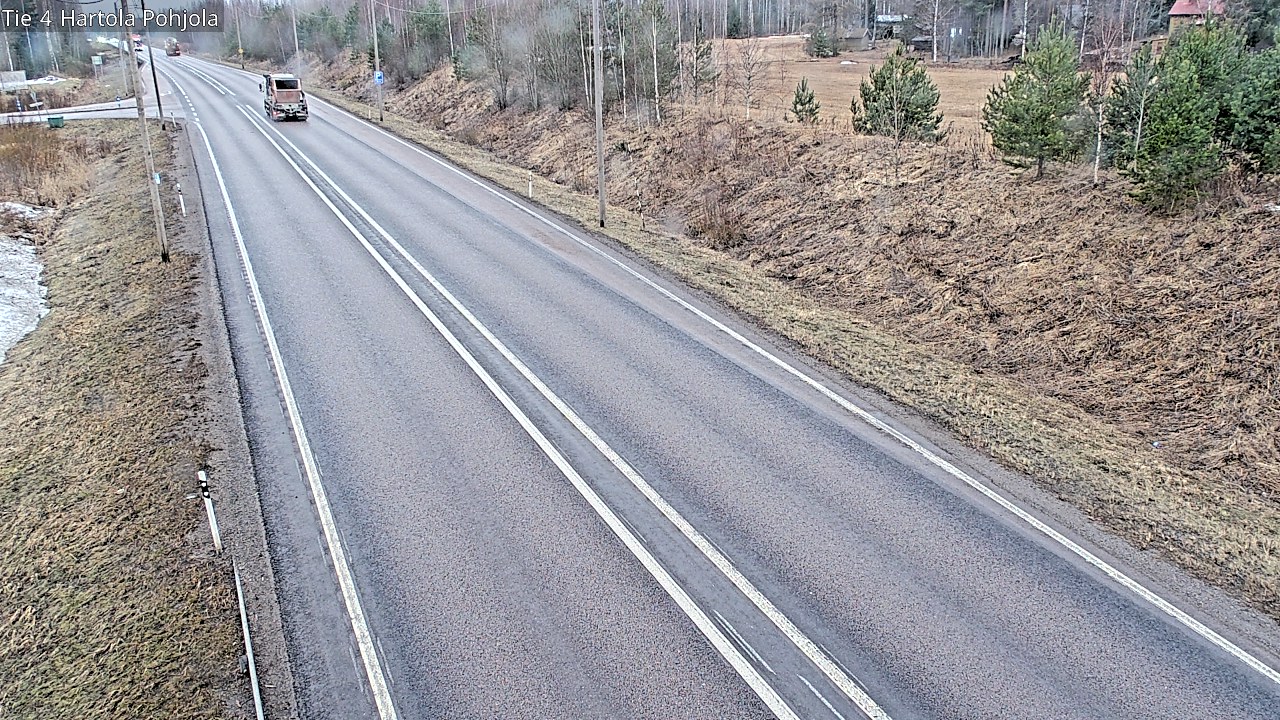 Weather Camera Image Road 4 Hartola, Pohjola, Hartola, Päijät-Häme